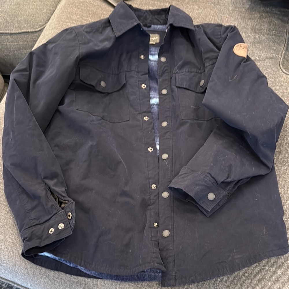Men's Eddie Bauer size Small lined Navy Jacket. Worn 2x